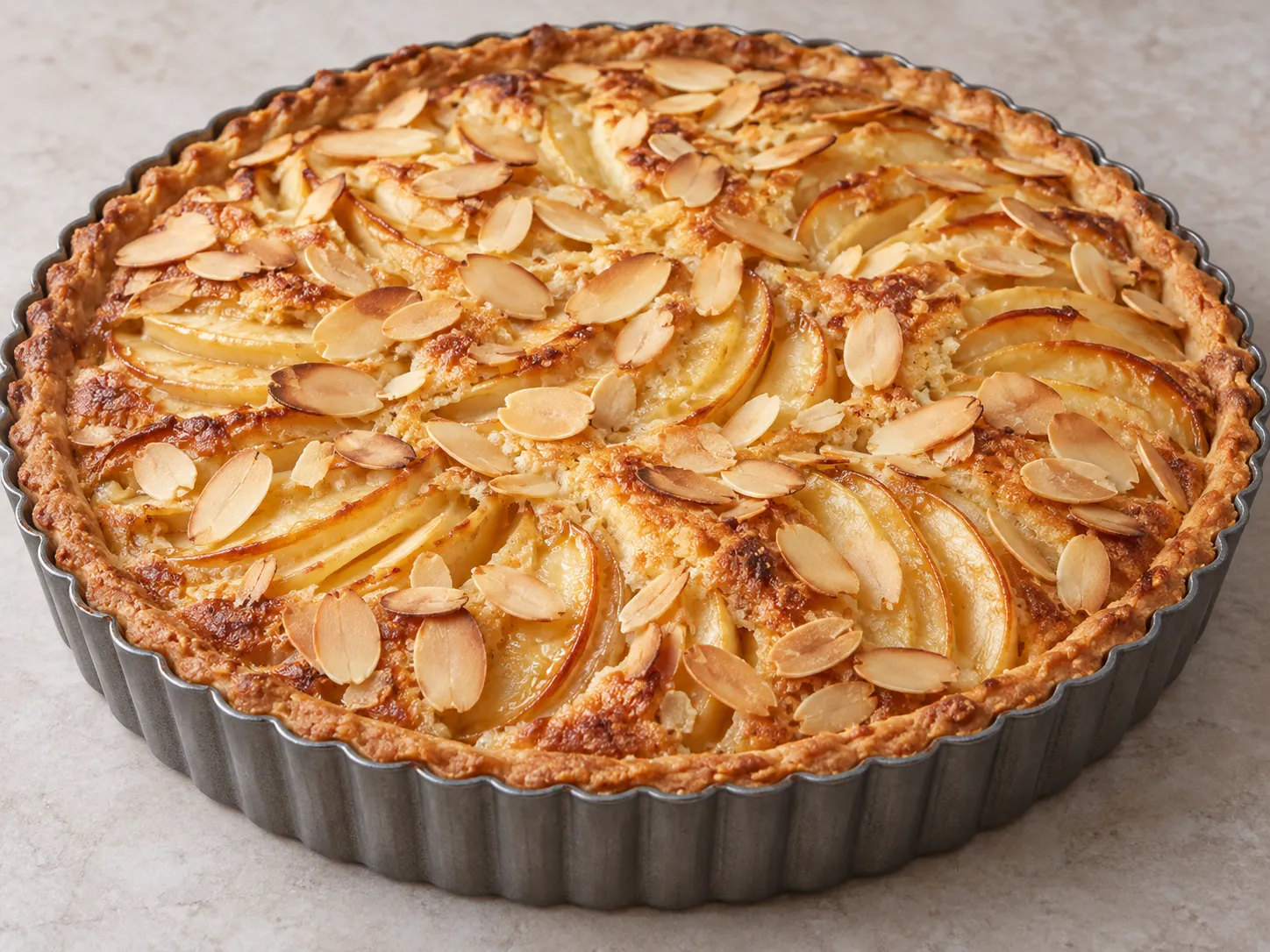 Almond Cream and Caramelized Apple Tart