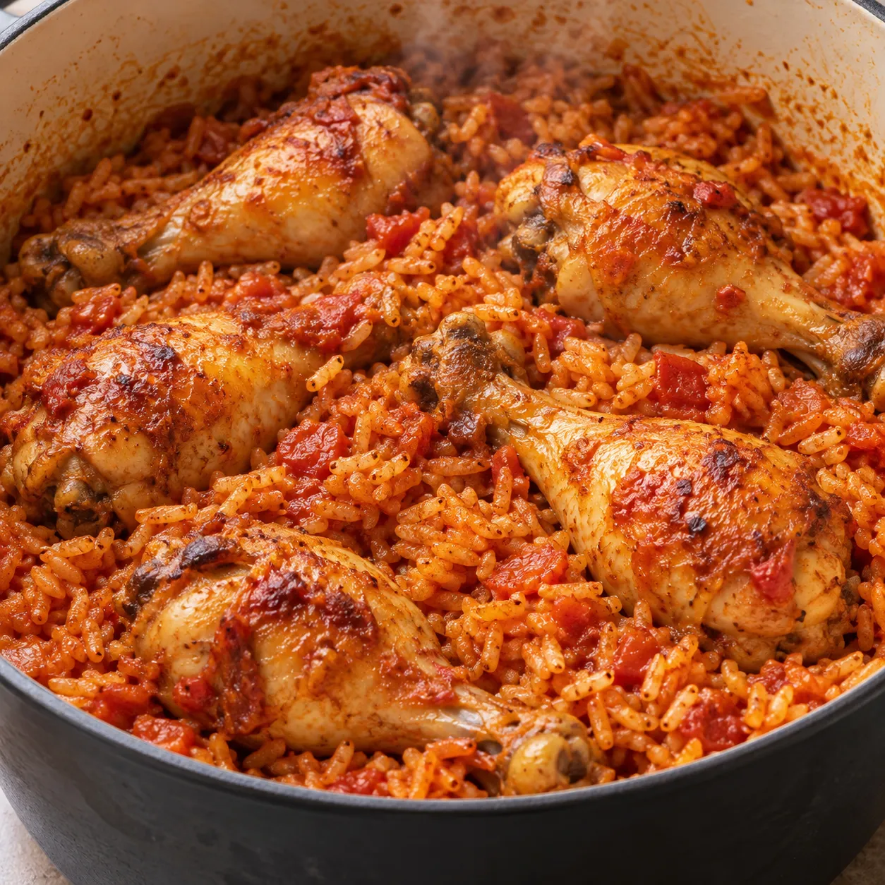 Chicken with Red Rice