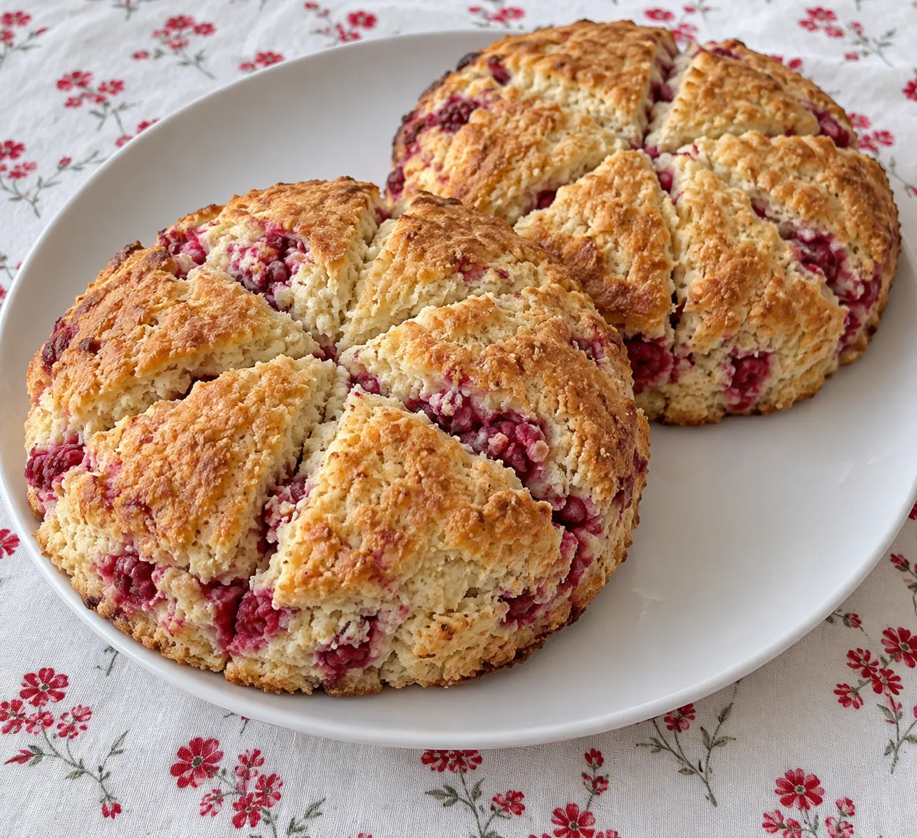 Big Raspberry Scones