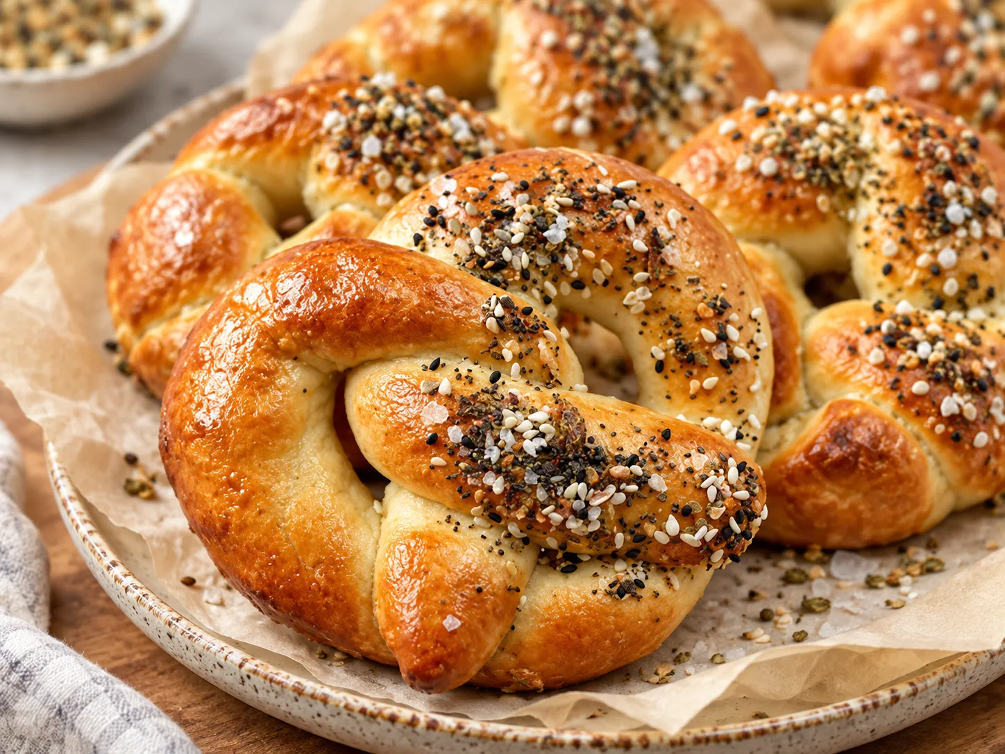 Quick No-Yeast Pretzel Rolls